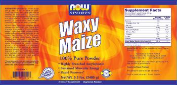 NOW Sports Waxy Maize 100% Pure Powder - supplement