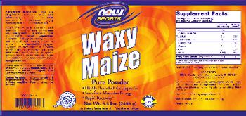 NOW Sports Waxy Maize Pure Powder - supplement