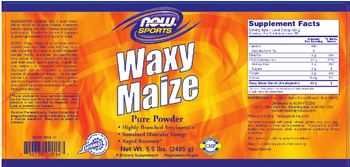 NOW Sports Waxy Maize Pure Powder - supplement