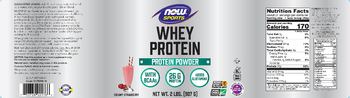 NOW Sports Whey Protein Creamy Strawberry - supplement
