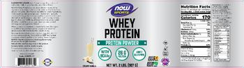 NOW Sports Whey Protein Creamy Vanilla - supplement