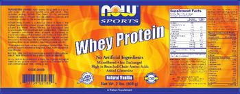 NOW Sports Whey Protein Natural Vanilla - 