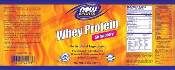 NOW Sports Whey Protein Strawberry - supplement