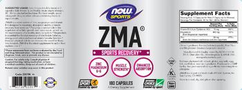 NOW Sports ZMA - supplement
