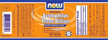 NOW Stabilized Acidophilus Three Billion - supplement