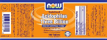 NOW Stabilized Acidophilus Three Billion - supplement