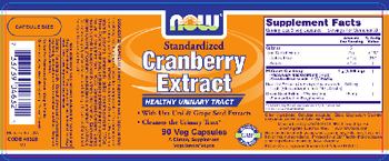 NOW Standardized Cranberry Extract - supplement