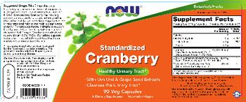 NOW Standardized Cranberry - supplement