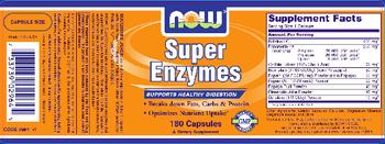 NOW Super Enzymes - supplement