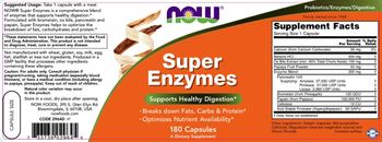 NOW Super Enzymes - supplement