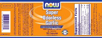 NOW Super Odorless Garlic With Hawthorn Extract & Cayenne - supplement