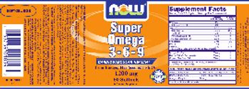 NOW Super Omega 3-6-9 1200 mg - supplement