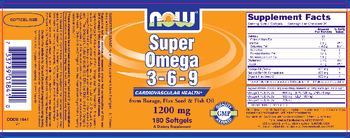 NOW Super Omega 3-6-9 1200 mg - supplement