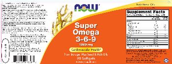 NOW Super Omega 3-6-9 1200 mg - supplement