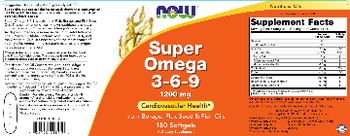 NOW Super Omega 3-6-9 1200 mg - supplement