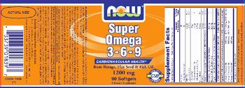 NOW Super Omega 3-6-9 1200 mg - supplement