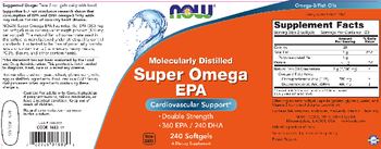 NOW Super Omega EPA - supplement