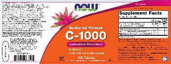 NOW Sustained Release C-1000 - supplement