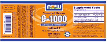 NOW Sustained Release C-1000 Buffered C With 250 mg Bioflavonoids - supplement