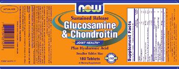 NOW Sustained Release Glucosamine & Chondroitin - supplement