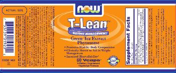 NOW T-Lean Green Tea Extract Phytosome - supplement