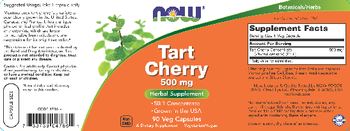 NOW Tart Cherry 500 mg - supplement