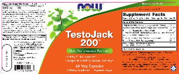 NOW TestoJack 200 - supplement