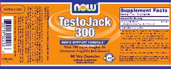 NOW TestoJack 300 - supplement