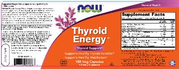 NOW Thyroid Energy - supplement