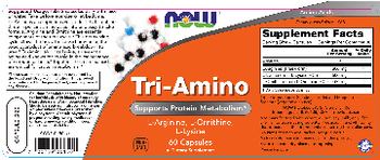 NOW Tri-Amino - supplement