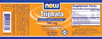 NOW Triphala 500 mg - supplement