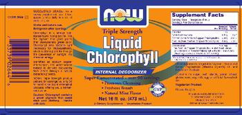 NOW Triple Strength Liquid Chlorophyll - supplement