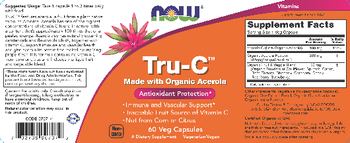 NOW Tru-C Made with Organic Acerola - supplement
