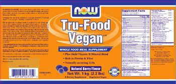 NOW Tru-Food Vegan Natural Berry Flavor - supplement