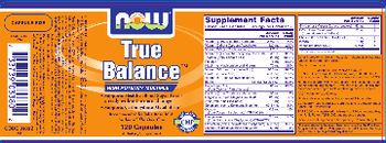 NOW True Balance - supplement