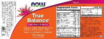 NOW True Balance - supplement