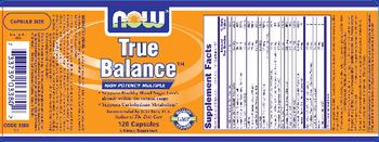 NOW True Balance - supplement