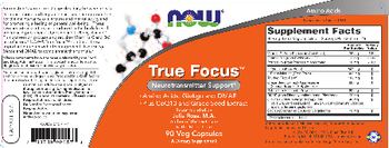 NOW True Focus - supplement