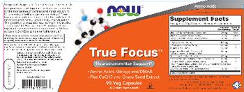 NOW True Focus - supplement