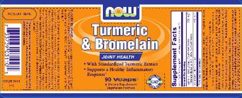 NOW Turmeric & Bromelain - supplement