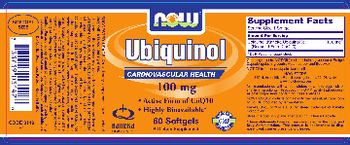 NOW Ubiquinol 100 mg - supplement