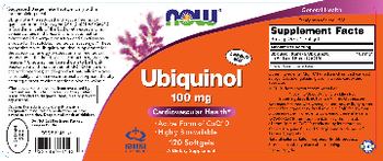 NOW Ubiquinol 100 mg - supplement