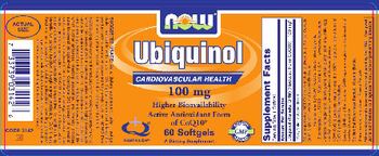 NOW Ubiquinol 100 mg - supplement