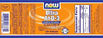 NOW Ultra A & D-3 25,000/1,000 IU - supplement