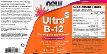 NOW Ultra B-12 - supplement