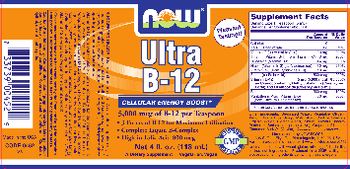 NOW Ultra B-12 - supplement