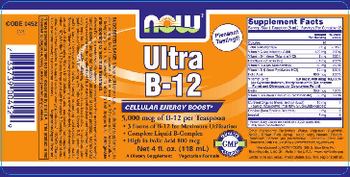 NOW Ultra B-12 - supplement