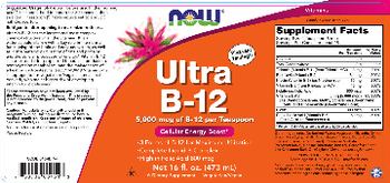 NOW Ultra B-12 - supplement