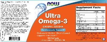 NOW Ultra Omega-3 - supplement