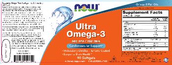 NOW Ultra Omega-3 - supplement